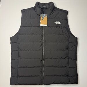 The North Face Aconcagua 3 Vest Mens Size XL Black Down Puffer NWT Retail $160